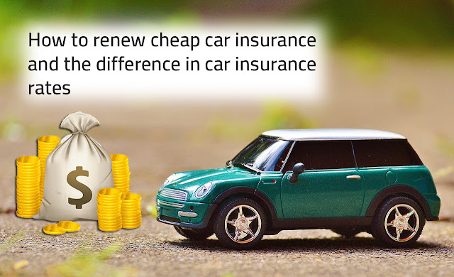 How to renew cheap car insurance and the difference in car insurance rates