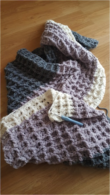 Crochet Waffle Stitch Blanket - version 3.0