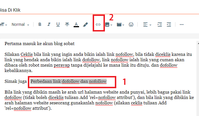 Cara Membuat Link Agar Bisa Di Klik