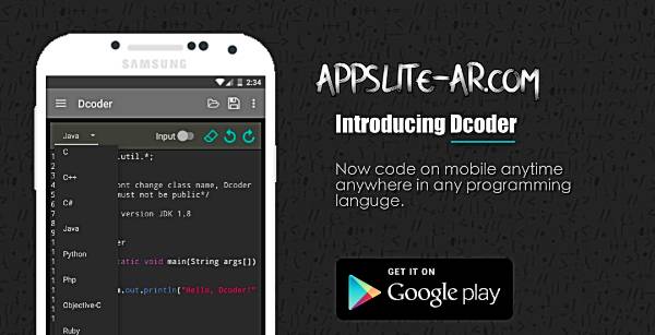 تحميل تطبيق Dcoder ، Compiler IDE PRO‏ افضل تطبيق تحرير النصوص البرمجية على هاتفك الاندرويد نسخة مدفوعة برابط مباشر مجانا احدث اصدار !