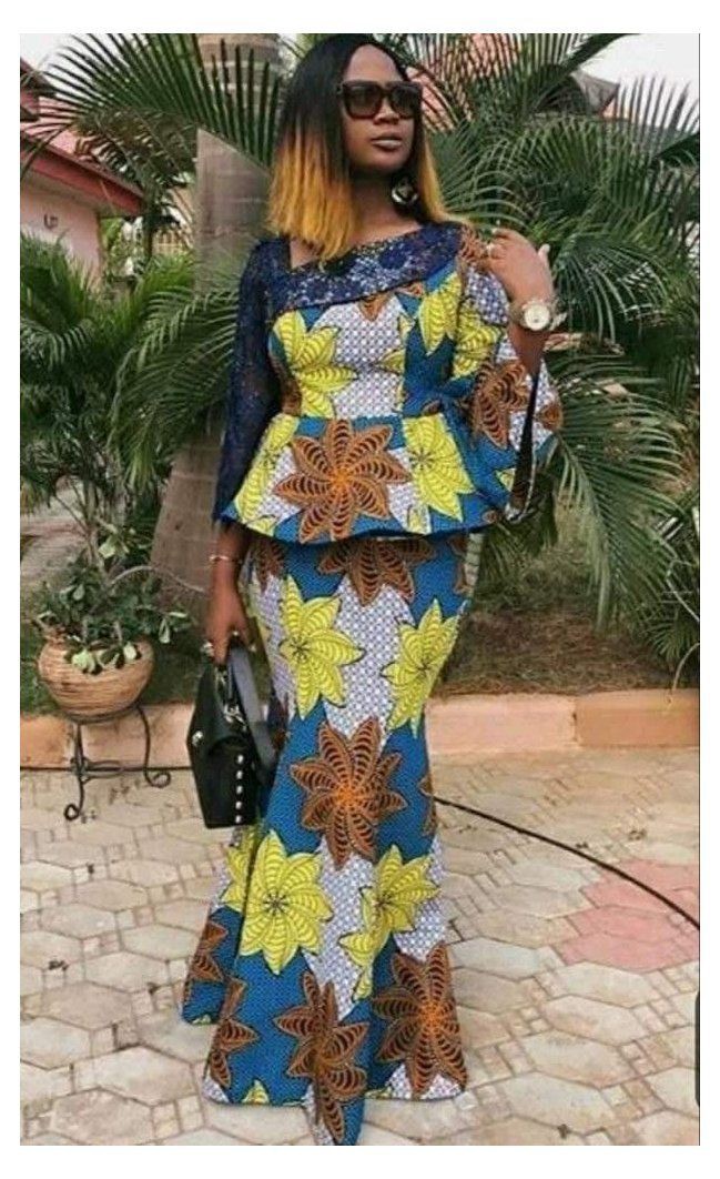 Ankara Skirt and Blouse Styles 