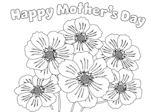 coloring pages of happy mothers day