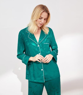 Casual Two Piece Cardigan Pajama Sets Large Size Ice Silk Sleepwear Sets