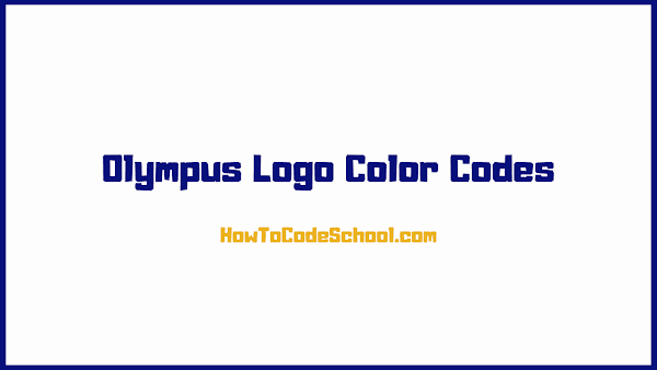 Olympus Logo Color Codes