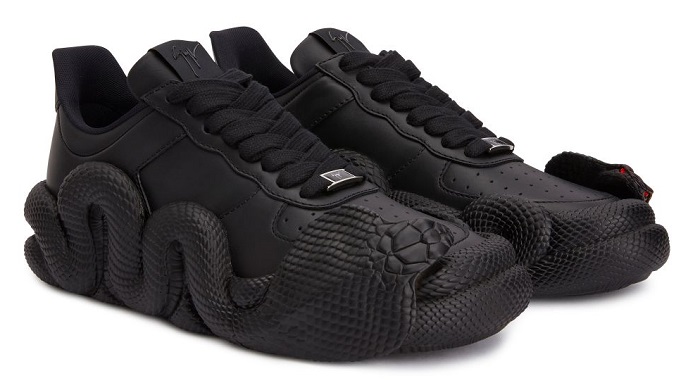Giuseppe Zanotti X Young Thug Cobras Sneakers Black Colour