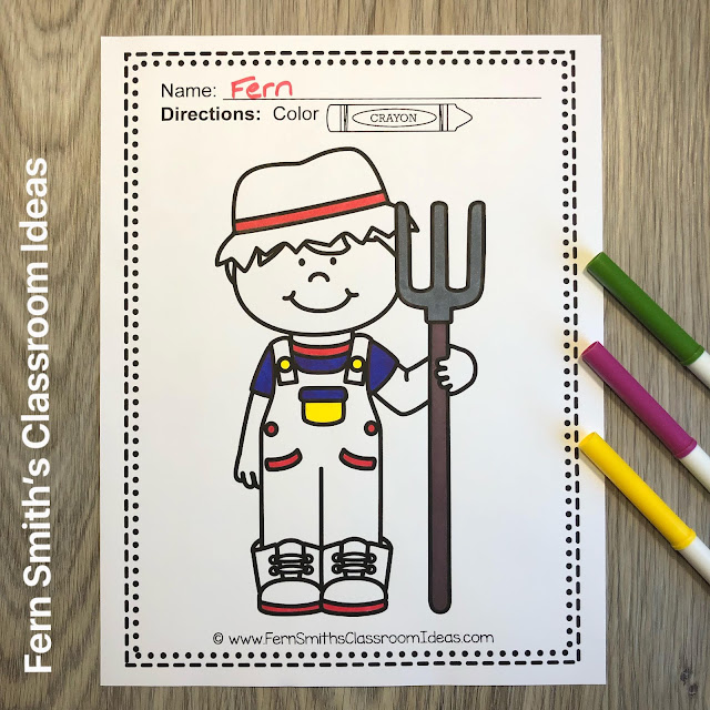 Click Here to Download This Farm and Farm Animals Coloring Pages Resource!