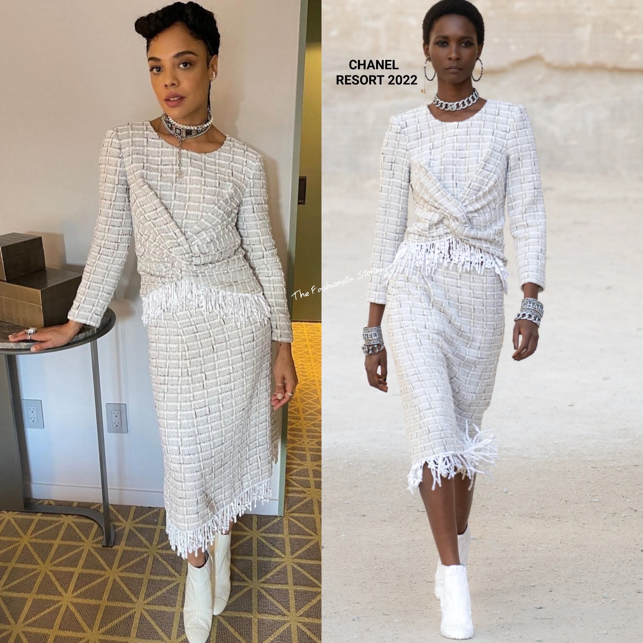 Instagram Style: Tessa Thompson in Chanel to Promote ''Passing