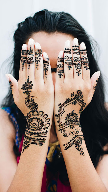 easy henna mehendi designs backside