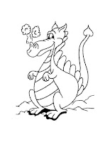 Dragon coloring page