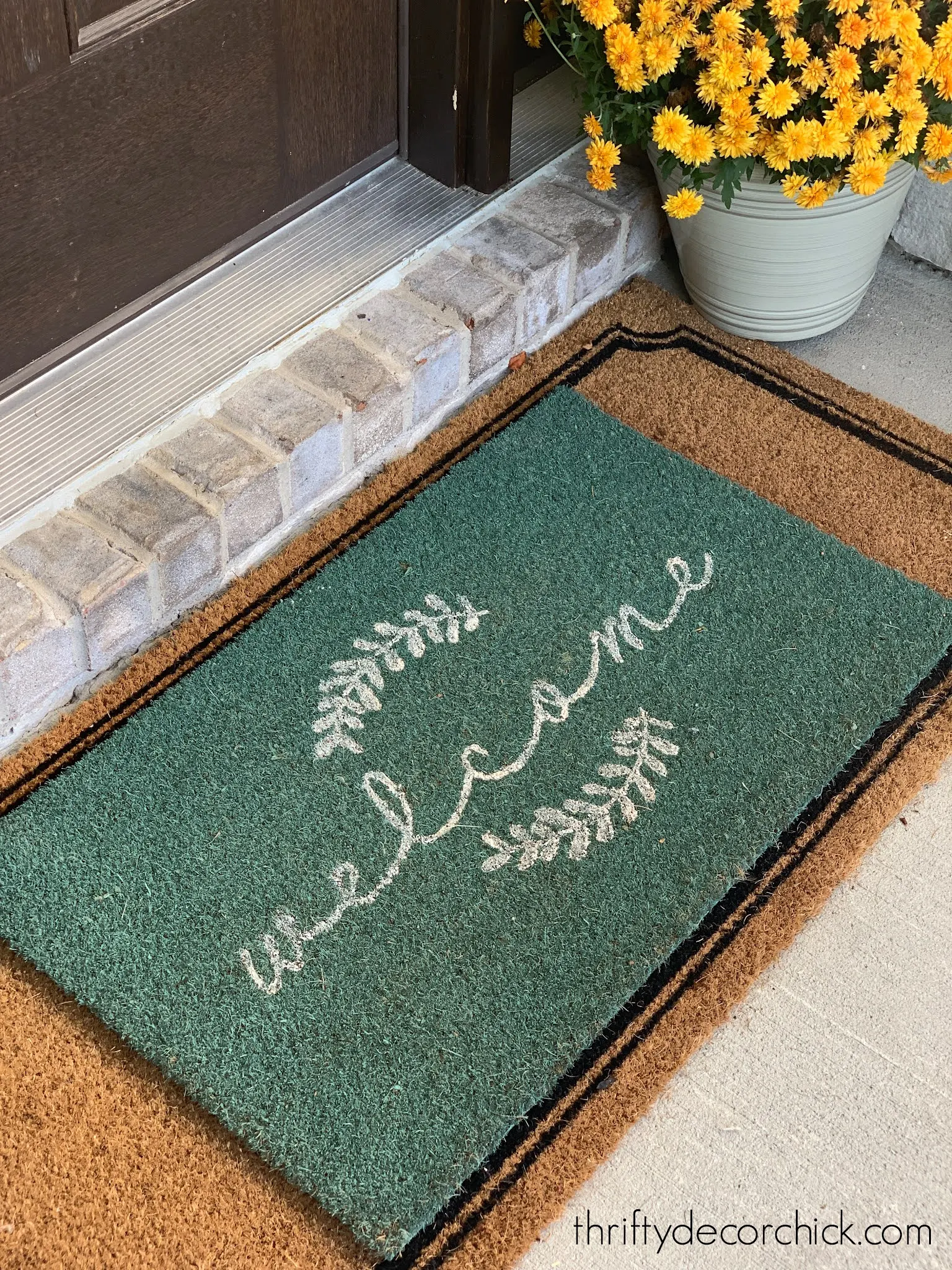 green coir welcome mat