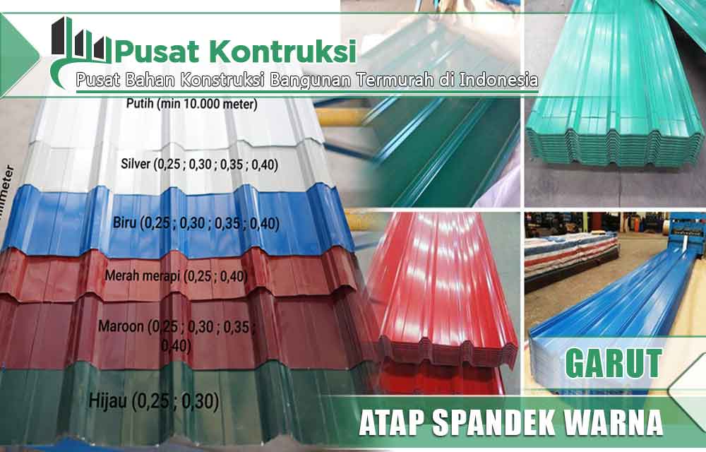 harga atap spandek warna Garut