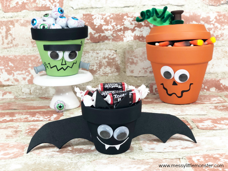 Halloween Clay Pot Craft for Kids