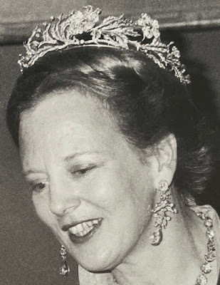 floral aigrette tiara denmark queen ingrid margrethe maria melchior