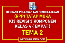 RPP KELAS 4 TEMA 2 KURIKULUM 2013 REVISI 3 KOMPONEN