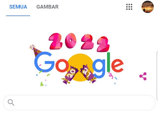 Google Doodle Awal Tahun 2022