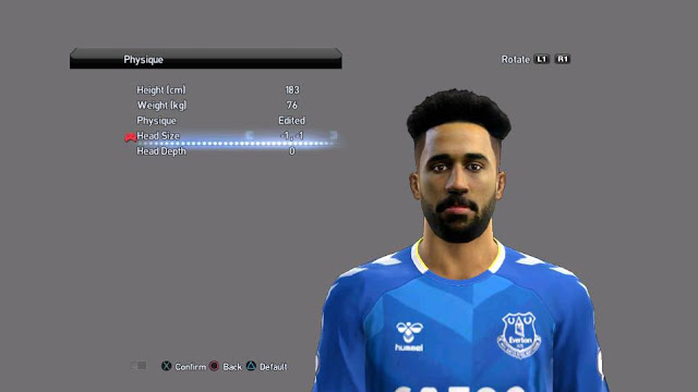 Andros Townsend Face For PES 2013
