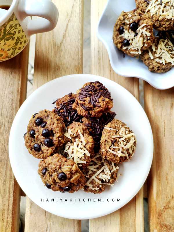 Resep Jajanan Sehat Oatmeal Banana Chocochips Cookies