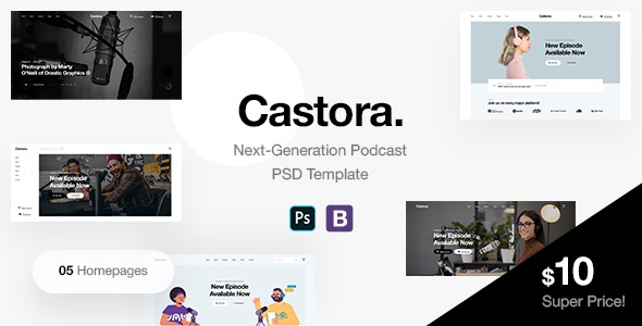 Best Podcast PSD Template