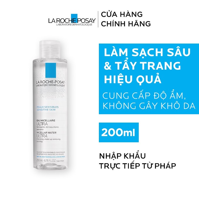 Mall Shop [ larocheposay_officialstore ] Nước tẩy trang cho da nhạy cảm La Roche-Posay Micellar Water Ultra Sensitive Skin 200ml
