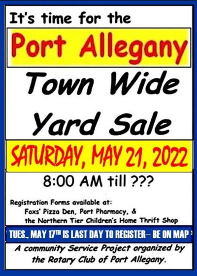 5-21 Port Allegany Town-Wide Yard Sales