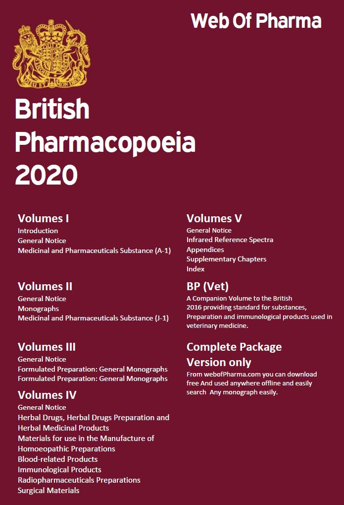 British Pharmacopoeia 2020 Software