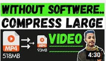 How to Compress a Video File without softwere How to Make Video Files Smaller Without Losting File