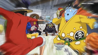 ワンピースアニメ WCI編 828話 ルフィ かっこいい Monkey D. Luffy | ONE PIECE ホールケーキアイランド編