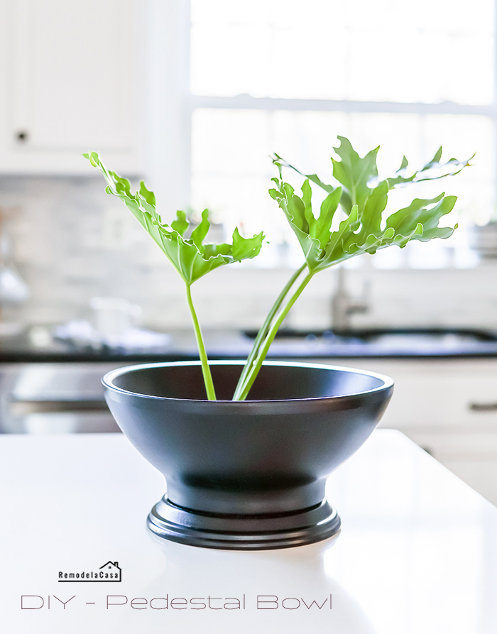 how to create a solid, massive pedestal bowl