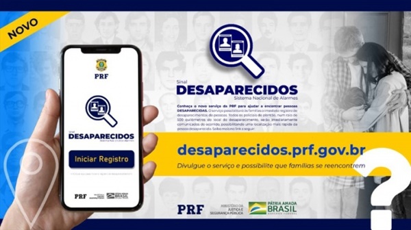 PRF lança ferramenta para ajudar a localizar pessoas desaparecidas