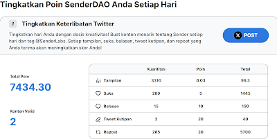 Cara Airdrop Boost Points Di Senderlabs