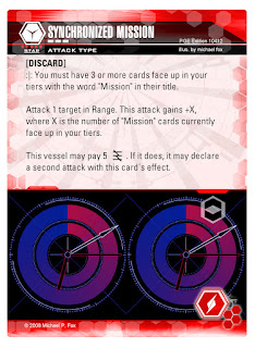 Dog Fight: Starship Edition ATTACK card Synchronized Mission
