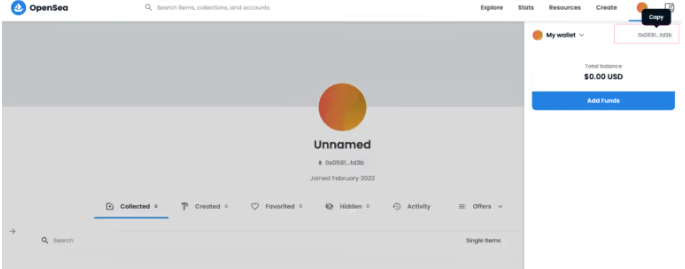 opensea wallet address
