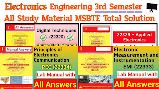 Electronics & Telecommunication Engineering 3rd Semester Study Material MSBTE Total Solution