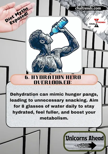 Drawn image of energetic man drinking water