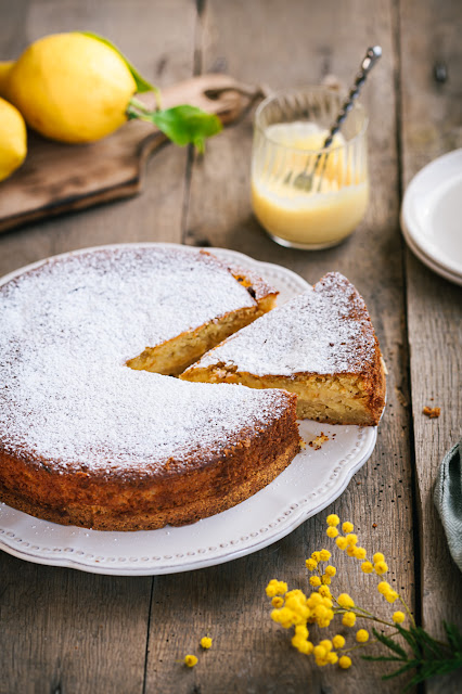 Gâteau au lemon curd