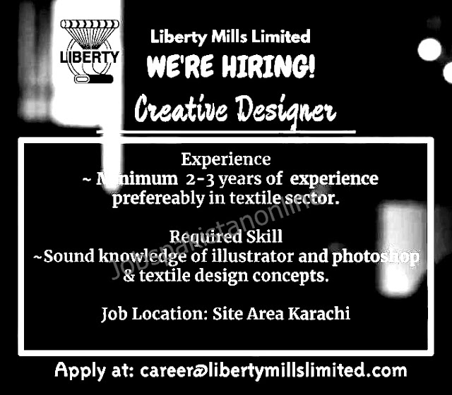 Liberty Mills Limited Jobs Creative Designer 2022