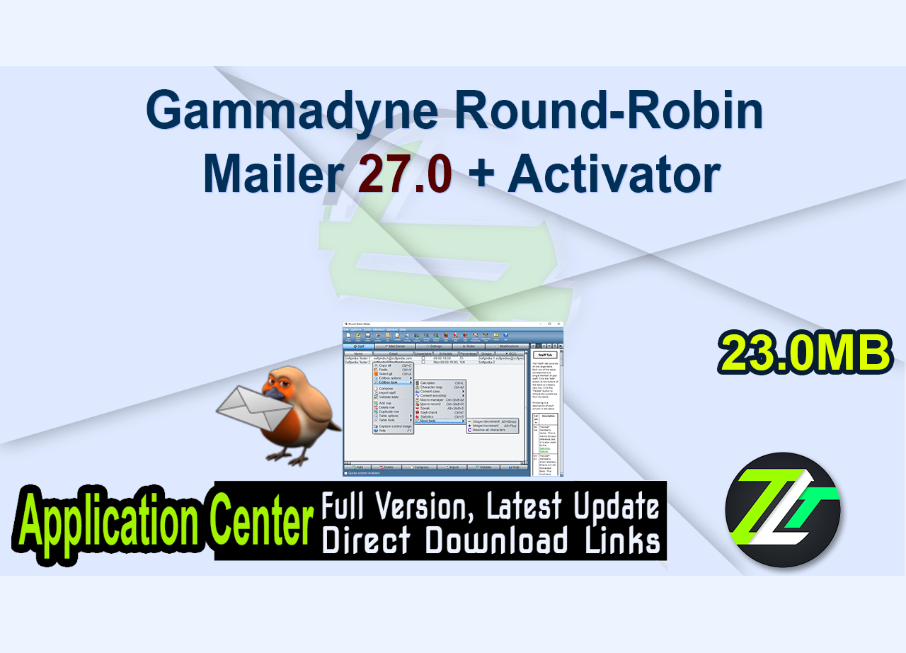 Gammadyne Round-Robin Mailer 27.0 + Activator