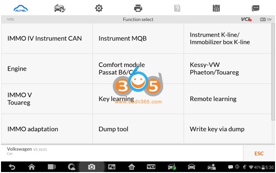Autel IM508 IM608: Obtain VW PIN and CS Code 14
