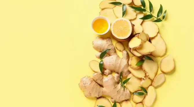 Boiled ginger for cough