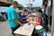 Komsos Babinsa Koramil 06/Cakung Bahas Kamtibmas Ngopi Bareng di Kampung Pancasila 