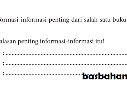 Kunci Jawaban Bahasa Indonesia Kelas 8 Halaman 239 Kegiatan 9.3