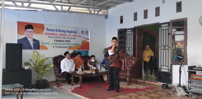Reses Dengan Warga Air Jamban, Khairul Umam Dapat Usulan Bentuk PMI di Duri