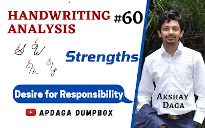 Handwriting Analysis #60: [Strengths] (17/18) Desire for Responsibility | Graphology by APDaga