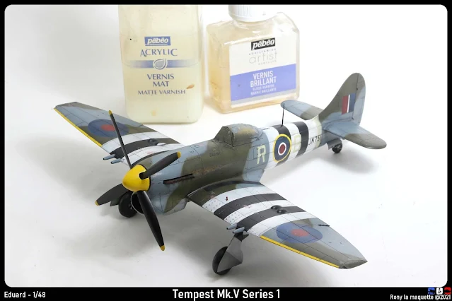 Vernis mat du Tempest Mk. V d'Eduard au 1/48