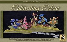 Cultivating Colour Wool Applique Runner 12" x 28 1/2"