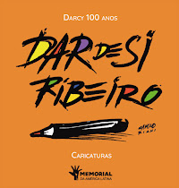 Caricatura no livro DARCY 100 ANOS CARICATURAS - Vários - ed. Memorial da América Latina - SP (2022)
