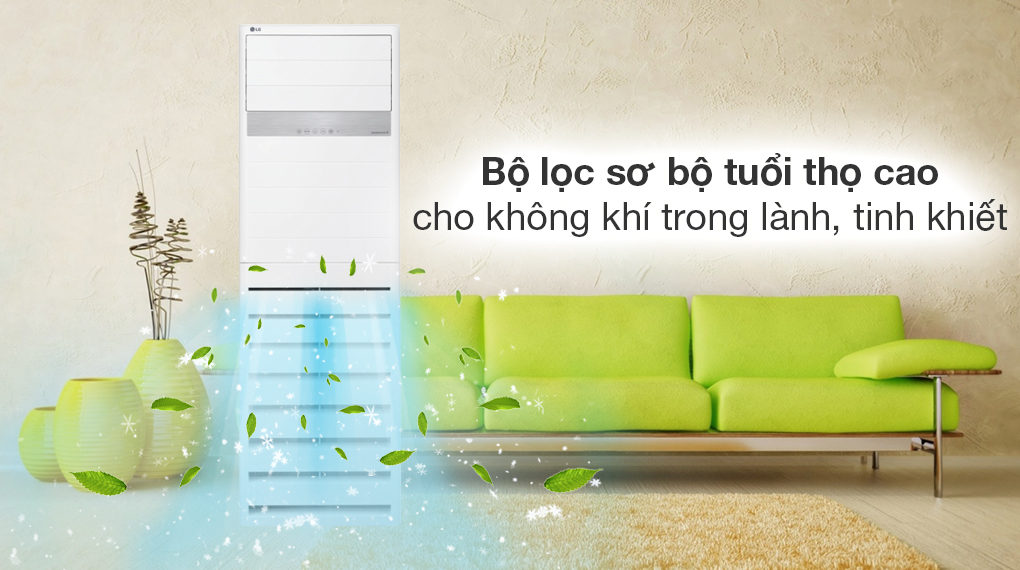 Điều hòa tủ đứng LG Inverter 4 HP ZPNQ36LR5A0 (3 Pha) - Khả năng lọc không khí