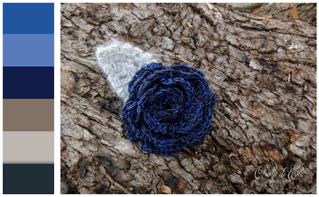 Ovillo de Eli: Rosa Azul en Crochet