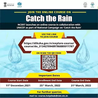 Diksha Online CPD Course on Cyber Hygiene Practices: Personal Digital Devices and Catch the Rain