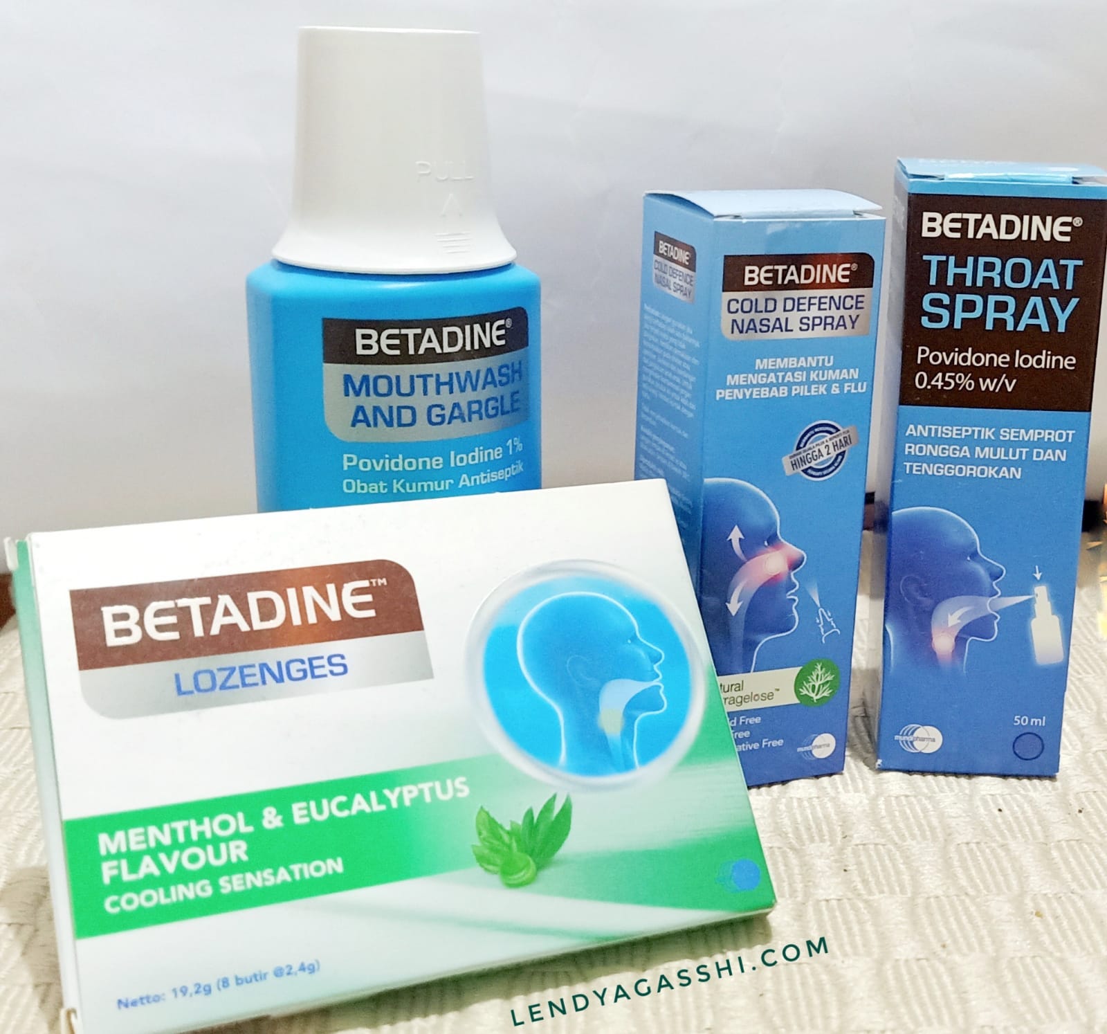 Produk Betadine URTI Care lengkap